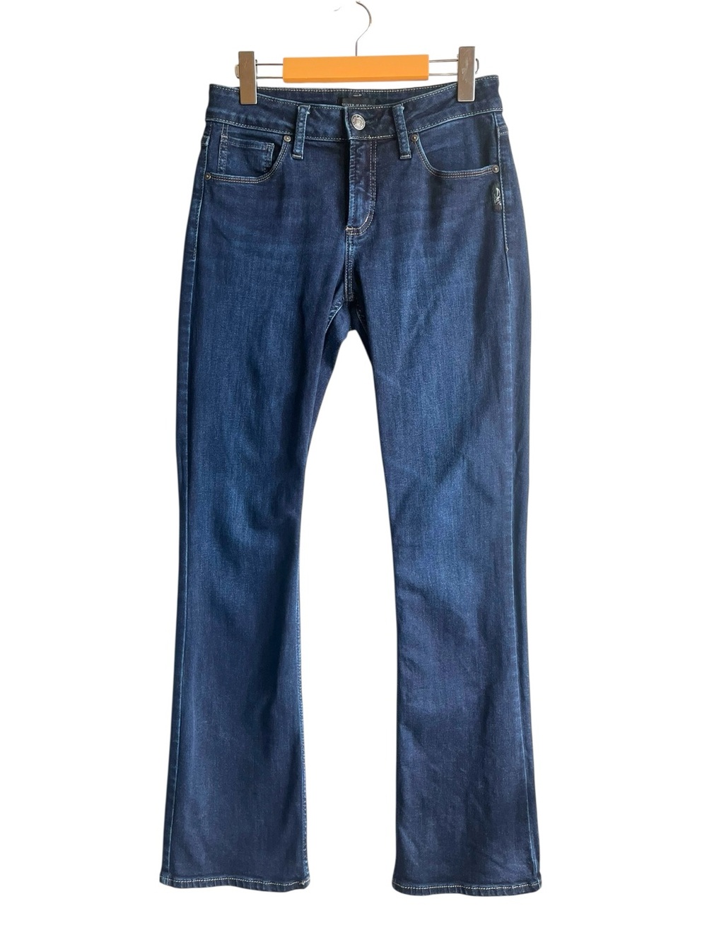 Silver Jeans Avery Slim Boot Dark Wash Jeans W28 L31 - Picture 2 of 14